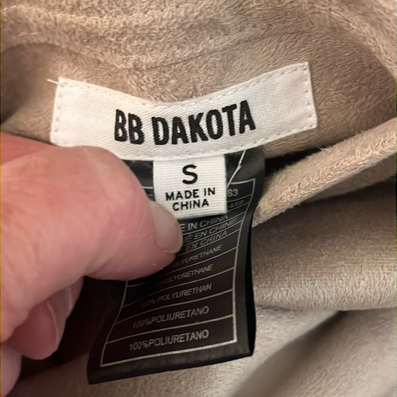 BB Dakota | Teagan reversible faux leather suede jacket Womens size S open front - Picture 10 of 11